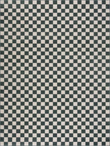 Kaysar Oil Green Checkered Washable Area Rug