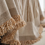 Chenille Striped Sofa Throw Blanket, Furniture Throw Covers Living Room Couch Cover
