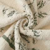 Chenille Striped Floral Couch Cover Sofa Slipcover for Most Shape Sofas, Reversible Sofa Throw Cover