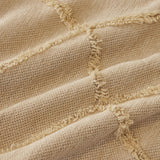 Soft Chenille Sofa Throw Cover, Raised Geometric Texture Furniture Protector Blanket