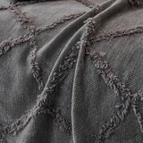 Soft Chenille Sofa Throw Cover, Raised Geometric Texture Furniture Protector Blanket