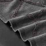 Soft Chenille Sofa Throw Cover, Raised Geometric Texture Furniture Protector Blanket