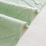 Embossed Leaf Pattern Sofa Cover Blanket for Couch, Soft Cooling Textured Couch Cover