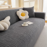 Embossed Lines Couch Covers Stretchable Non-Slip & Washable Sofa Slipcovers