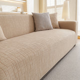 Embossed Lines Couch Covers Stretchable Non-Slip & Washable Sofa Slipcovers
