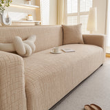 Embossed Lines Couch Covers Stretchable Non-Slip & Washable Sofa Slipcovers