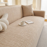 Embossed Lines Couch Covers Stretchable Non-Slip & Washable Sofa Slipcovers