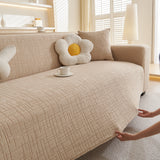 Embossed Lines Couch Covers Stretchable Non-Slip & Washable Sofa Slipcovers