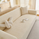Embossed Lines Couch Covers Stretchable Non-Slip & Washable Sofa Slipcovers