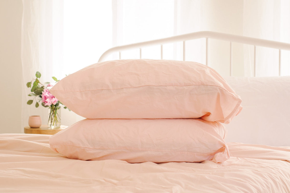 Kids Crinkle Percale Organic Cotton Sheet Set + Pillowcase