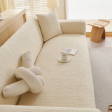 Embossed Lines Couch Covers Stretchable Non-Slip & Washable Sofa Slipcovers
