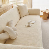 Embossed Lines Couch Covers Stretchable Non-Slip & Washable Sofa Slipcovers