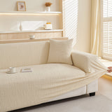 Embossed Lines Couch Covers Stretchable Non-Slip & Washable Sofa Slipcovers