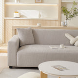 Embossed Lines Couch Covers Stretchable Non-Slip & Washable Sofa Slipcovers