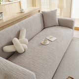 Embossed Lines Couch Covers Stretchable Non-Slip & Washable Sofa Slipcovers