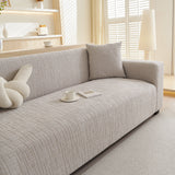 Embossed Lines Couch Covers Stretchable Non-Slip & Washable Sofa Slipcovers