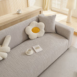 Embossed Lines Couch Covers Stretchable Non-Slip & Washable Sofa Slipcovers