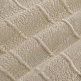 Sofa Cover Throw with Subtle Textured Stripes Lightweight Smooth Couch Slipcover