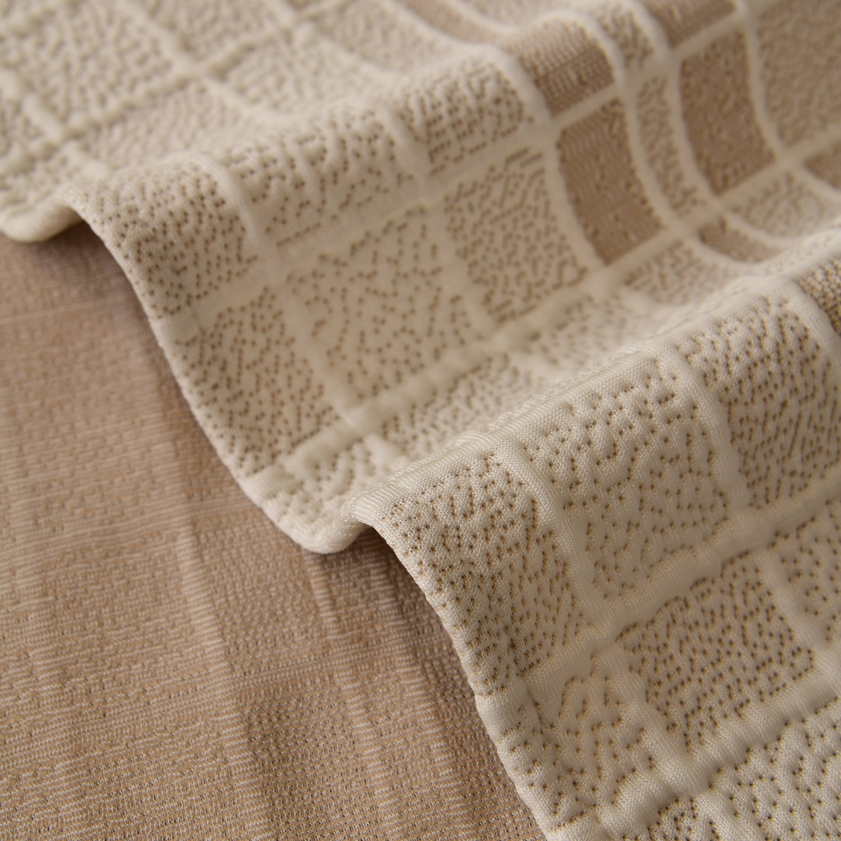 Sofa Cover Throw with Subtle Textured Stripes Lightweight Smooth Couch Slipcover