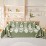 Decorative Throw Blankets for Couch Reversible Chenille Furniture Throw Covers for Sectional Sofa