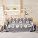 Decorative Throw Blankets for Couch Reversible Chenille Furniture Throw Covers for Sectional Sofa