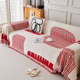 Soft Cozy Chenille Sofa Throw Blanket and Sectional Seat Covers, Scratch Resistant Sofa Couch Covers