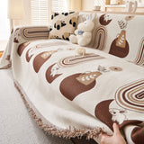 Decorative Throw Blankets for Couch Reversible Chenille Furniture Throw Covers for Sectional Sofa