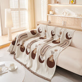 Decorative Throw Blankets for Couch Reversible Chenille Furniture Throw Covers for Sectional Sofa