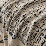 Textured Woven Furniture Protector for Couch, Rustic Farmhouse Sofa Throw Blanket