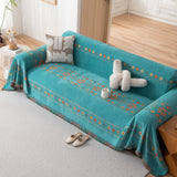 Bohemian Geometric Sofa Throw Cover, Cozy & Protective Ethnic-Inspired Couch Cover