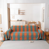 Bohemian Geometric Sofa Throw Cover, Cozy & Protective Ethnic-Inspired Couch Cover