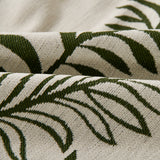 Modern Minimalist Chenille Willow Leaf Pattern Couch Cover Blanket, Luxurious Blankets for The Sofa
