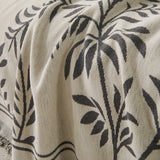 Modern Minimalist Chenille Willow Leaf Pattern Couch Cover Blanket, Luxurious Blankets for The Sofa