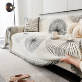 Dandelion Reversible Striped Couch Throw Cover for Living Room Pet Sofa Slipcovers Couch Protector