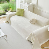 Embossed Leaf Pattern Sofa Cover Blanket for Couch, Soft Cooling Textured Couch Cover