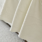 Embossed Leaf Pattern Sofa Cover Blanket for Couch, Soft Cooling Textured Couch Cover