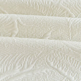 Embossed Leaf Pattern Sofa Cover Blanket for Couch, Soft Cooling Textured Couch Cover