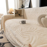 Plush Warm Decor Couch Cover Soft Jacquard Fleece Throw Blankets for Bed Couch Sofa Chair