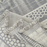 Chenille Sofa Cover Throw Blanket, Boho Geometric Scratch Proof Couch Protector