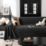 Winter Soft Plush Fleece Sofa Blanket Leaves Jacquard Couch Covers for Couches