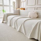 Cooling Ice Silk Knit Couch Cover, Breathable Pet Friendly Soft Throw Cover for Sofas