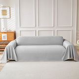 Cooling Ice Silk Knit Couch Cover, Breathable Pet Friendly Soft Throw Cover for Sofas