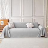 Cooling Ice Silk Knit Couch Cover, Breathable Pet Friendly Soft Throw Cover for Sofas