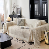 Cozy Striped Sofa Throw Blanket L Shaped Sectional Couch Covers Luxury Throws for Sofas