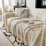 Cozy Striped Sofa Throw Blanket L Shaped Sectional Couch Covers Luxury Throws for Sofas