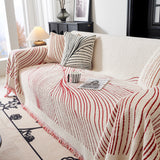 Cozy Striped Sofa Throw Blanket L Shaped Sectional Couch Covers Luxury Throws for Sofas