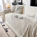 Cozy Striped Sofa Throw Blanket L Shaped Sectional Couch Covers Luxury Throws for Sofas