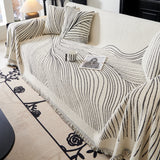 Cozy Striped Sofa Throw Blanket L Shaped Sectional Couch Covers Luxury Throws for Sofas