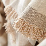 Chenille Geometric Sofa Throw Blanket, Boho Washable Furniture Throw Covers for Sofa