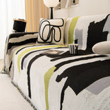 Colorful Chenille Sofa Throw Cover, Fashionable Soft Washable Couch Protector, Sectional Sofa Covers